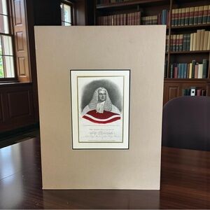 Antique 1816 Lord Ellenborough Engraving – British Judge Portrait